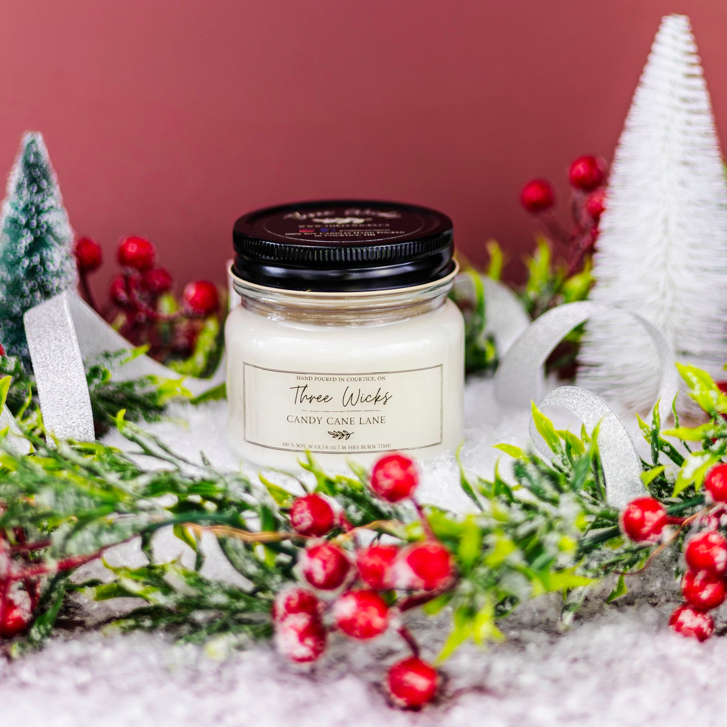 6 oz Mason Jar - Holiday Scents