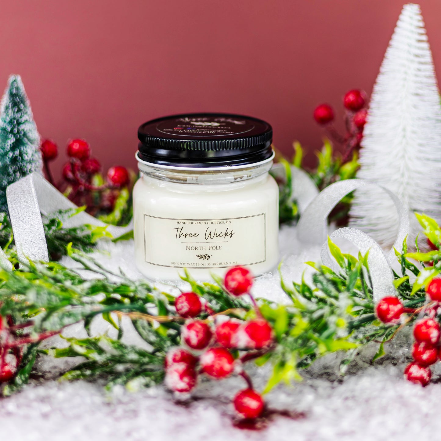 6 oz Mason Jar - Holiday Scents