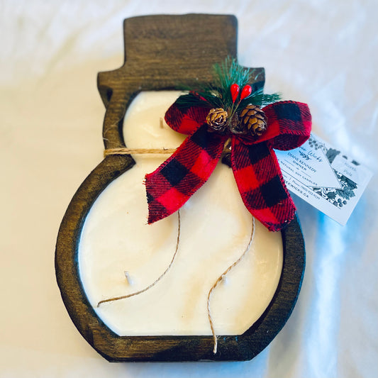 Holiday Snowman Dough Bowl